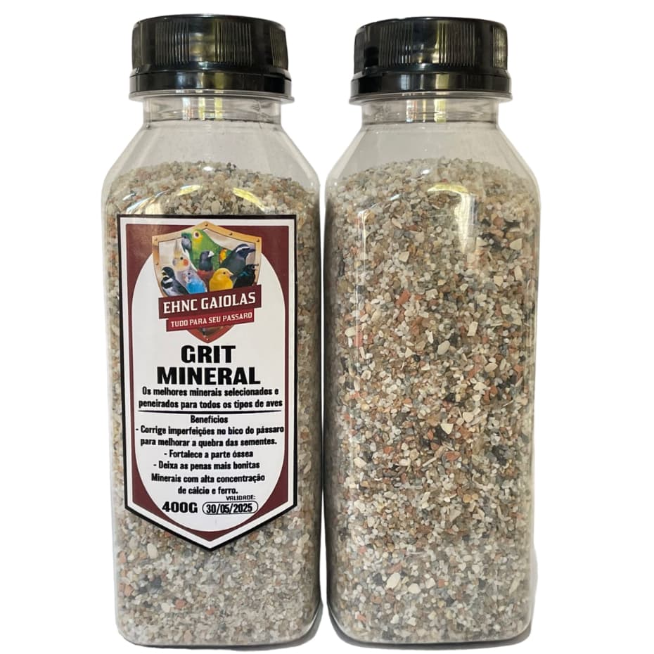 Grit Mineral - 400G / Minerais com alta concentração de cálcio e ferro
