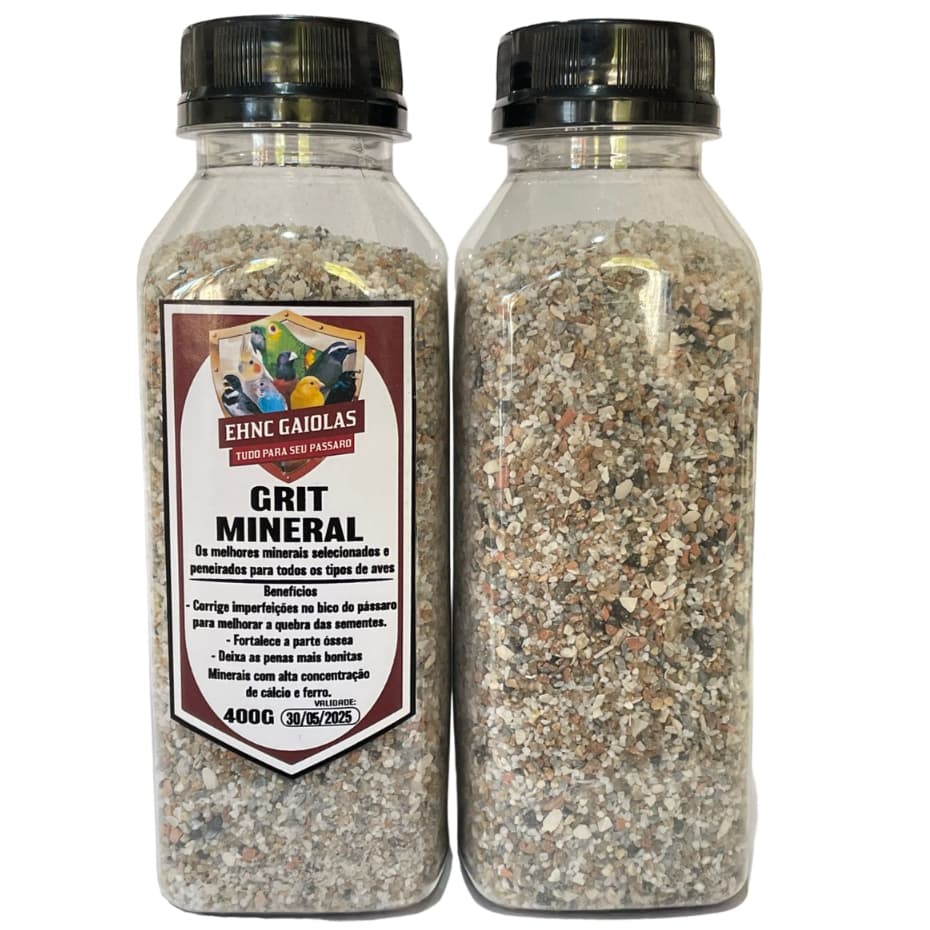 Grit Mineral - 400G / Minerais com alta concentração de cálcio e ferro