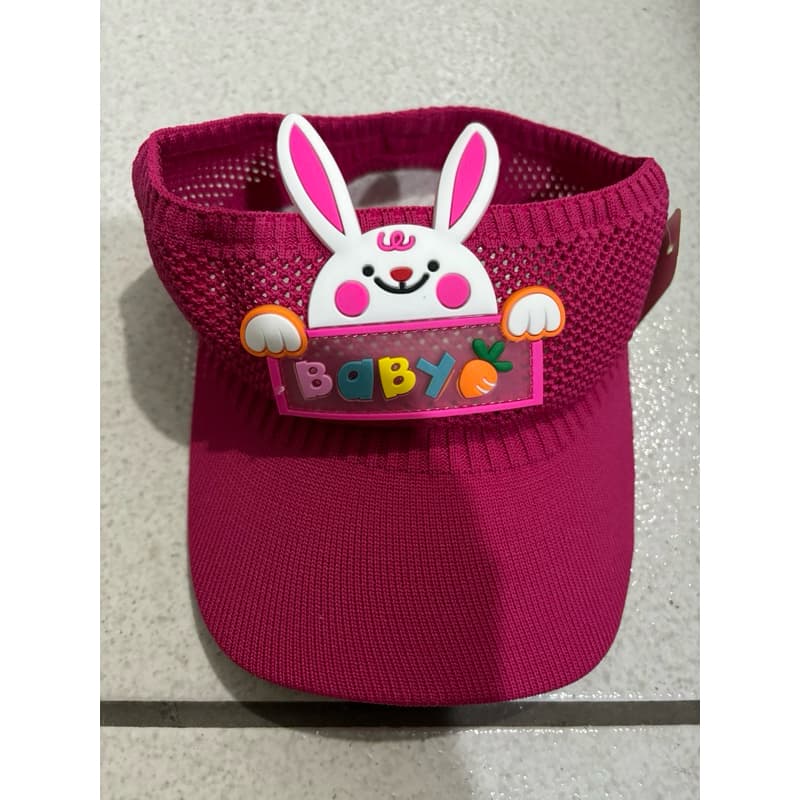 criança Viseira Sport de Algodão com Elástico Viseira de Proteção ao Sol