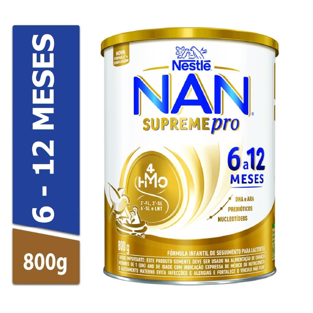 Fórmula Infantil NAN Supreme 6 A 12 Anos 800g Nestlé