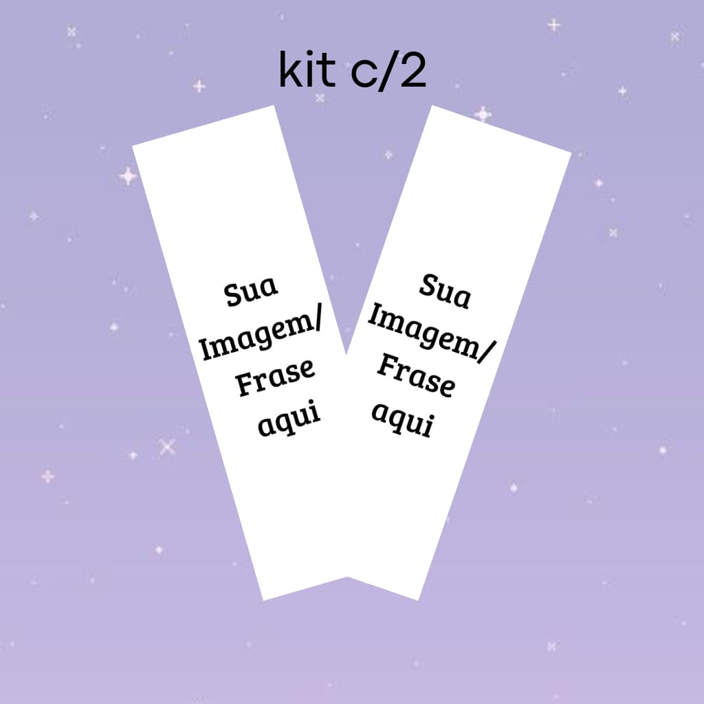 2 Marcadores de página plastificado e personalizado com ou sem tassel