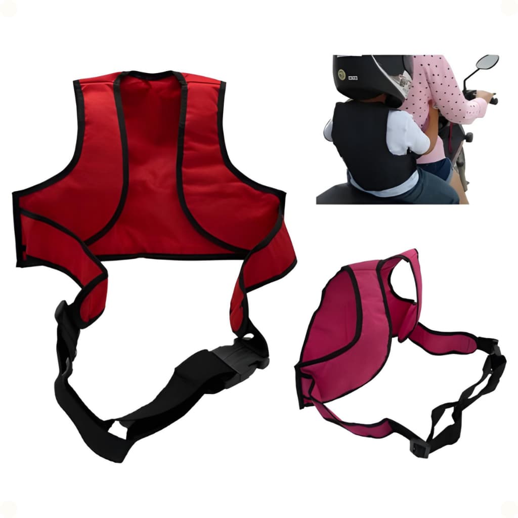 Colete infantil com cinto antiqueda segurança menino Menina Moto Bike Masculino Feminino Unisex