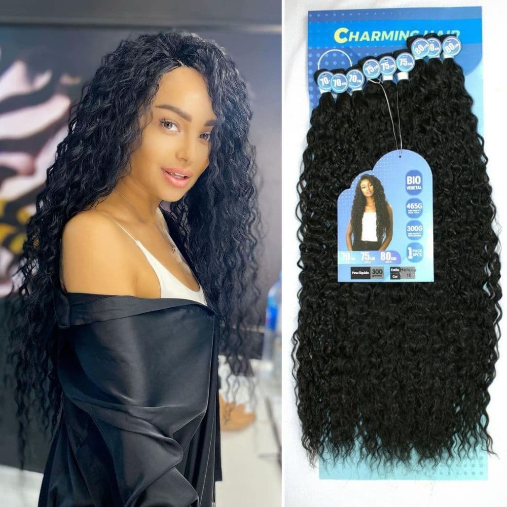 Cabelo Cacheado para Entrelace Helena 80cm Bio Vegetal Charming Hair