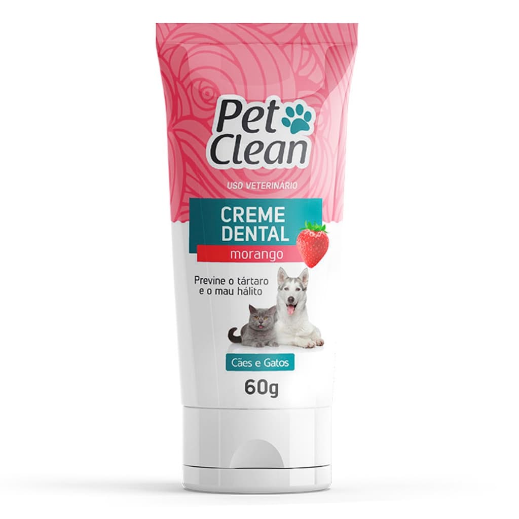 Pasta De Dente Canina Creme Dental Pet Para Gatos e Cachorro Ajuda no Tártaro Vários Sabores Premium