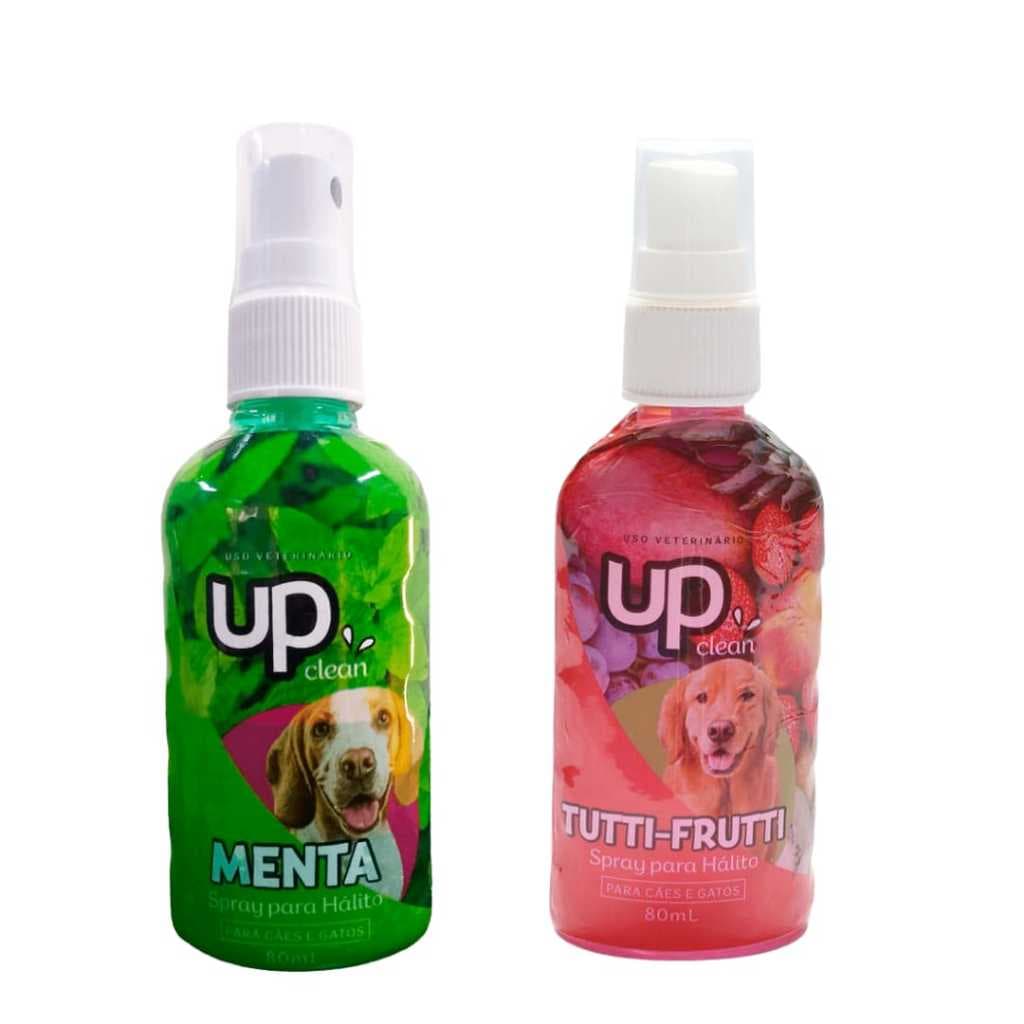 Spray Bucal Conta Mau Hálito Para Cachorro e Gato Up Clean 80ml