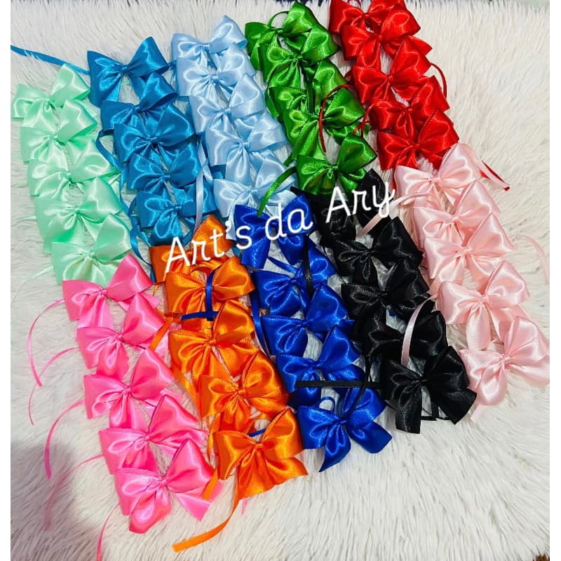 Laço Fita De Cetim Numero 9 Para Lembrancinhas