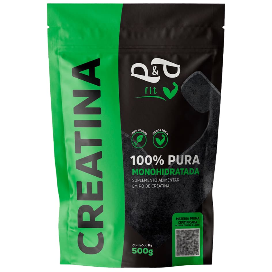 Creatina 500g 100% Pura Monohidratada - P&P FIT