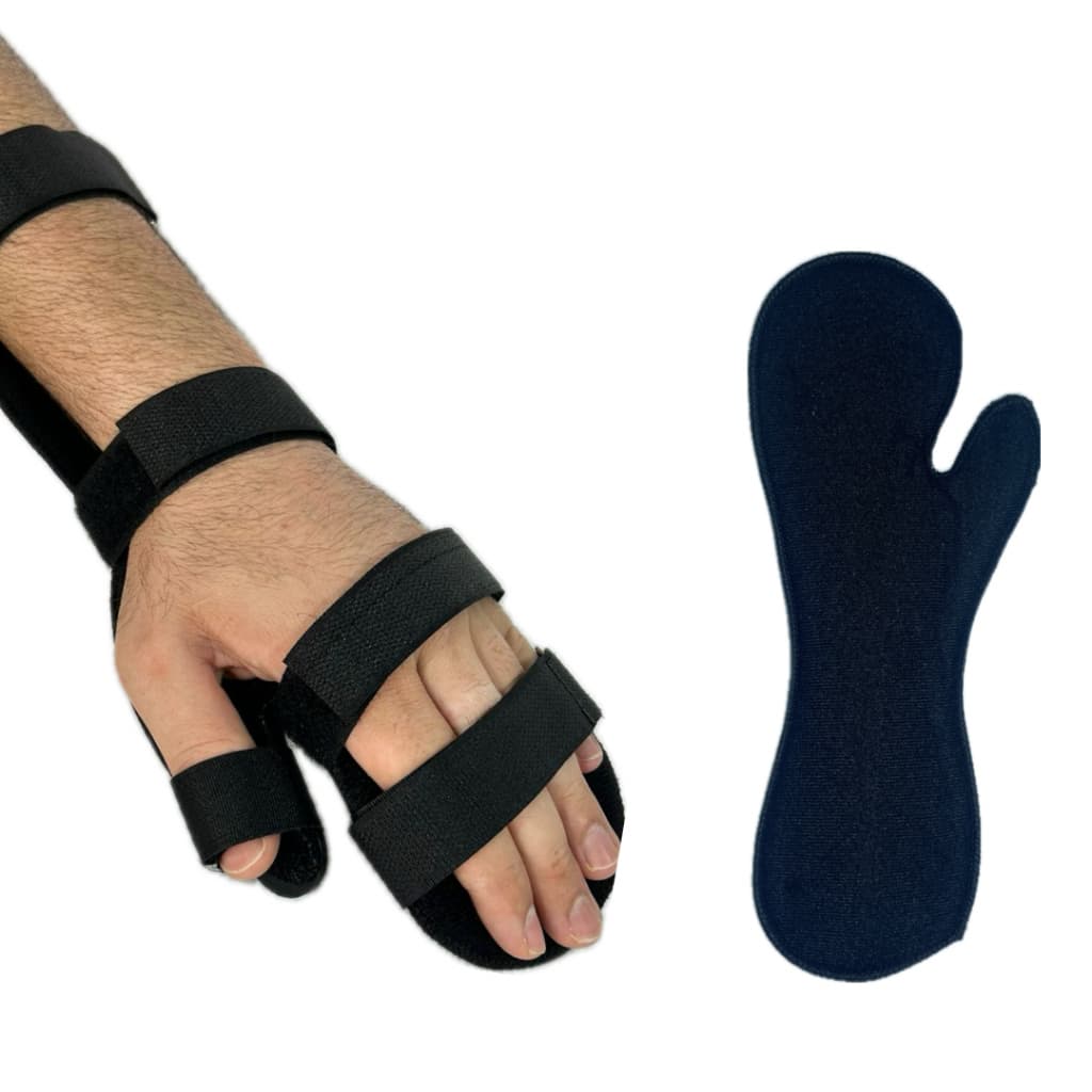 Ortese Tala De Mão, Punho E Dedos Adulto Preto + Brinde