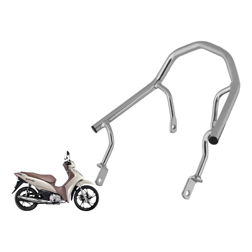 Alça Traseira Modelo Arrow Biz 125 2011 à 2016 Biz 110i 2016 2017 Em Aço Cromado ou Preto Pro Tork