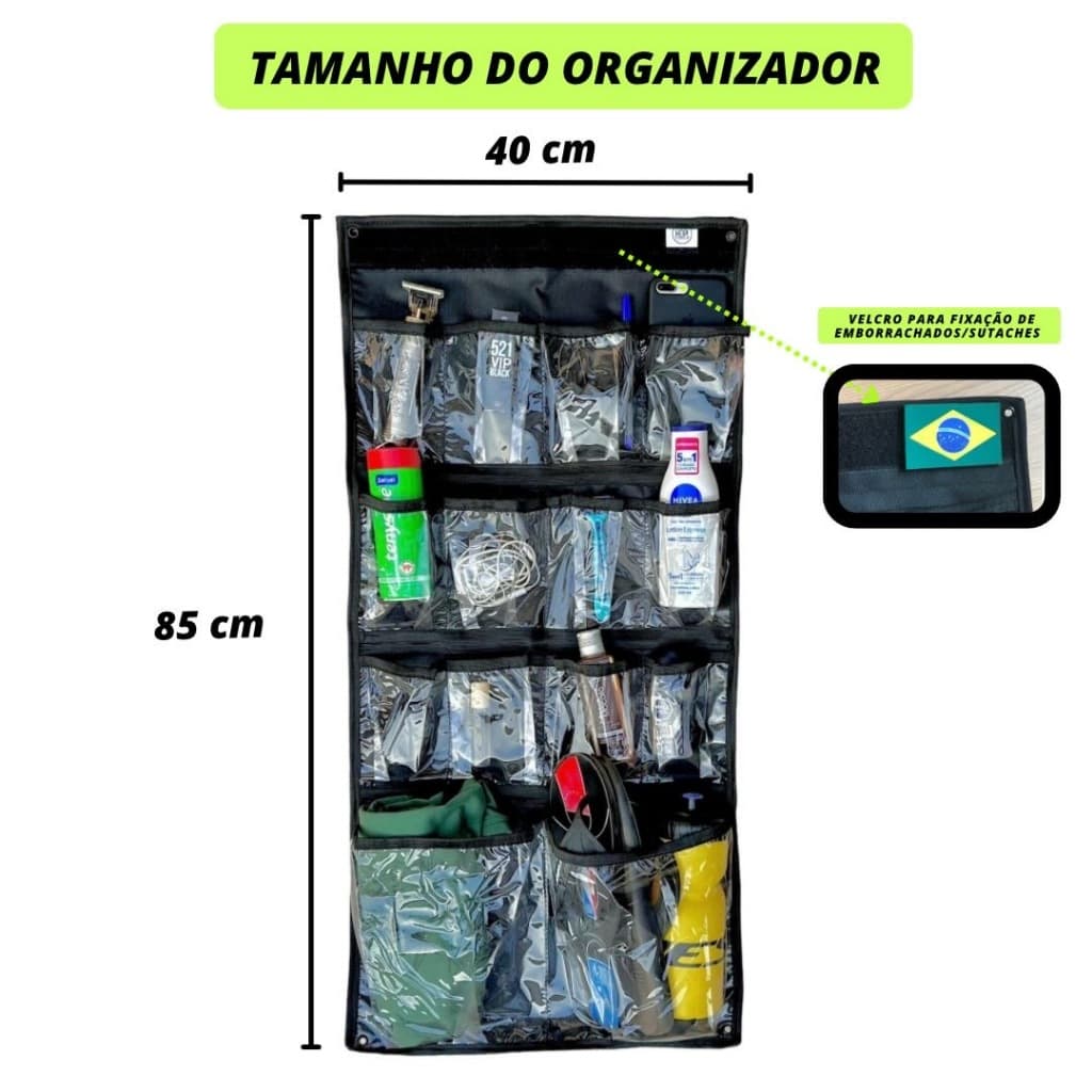 Organizador De Armário para SD/CABO/SGT/OFICIAL/CFC/CFS/CFO/ESA/AMAN/PM/AL Sapateira Pendurável de Armario Porta Obejtos