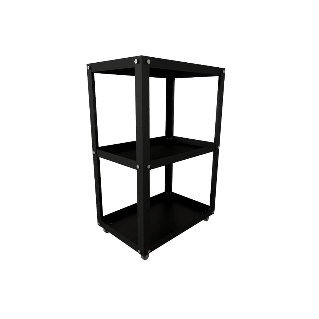 Carrinho Auxiliar em Aço Suporte De Esmalte Estético Com Rodinhas