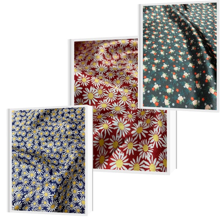 Tecido Cetim Estampa Florzinhas 1,40m Para Roupas Femininas