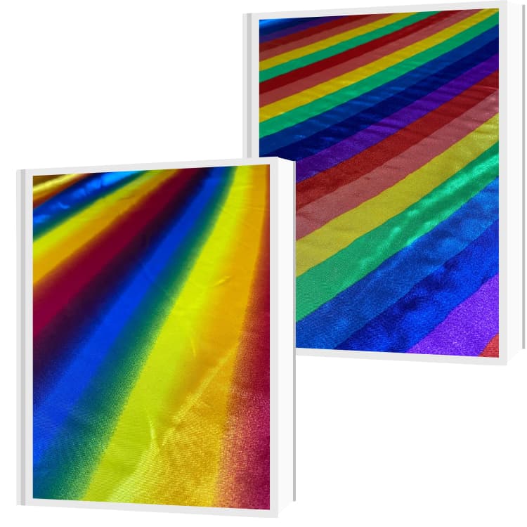 Tecido Cetim Estampado Arco Íris 1,40m  Festas e Fantasias , Decoração