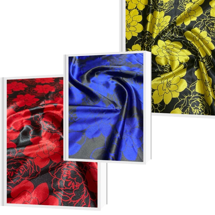 Tecido Cetim Floral Preto 1,40m para Saia de Gira Umbanda Candomblé Roupa de Santo