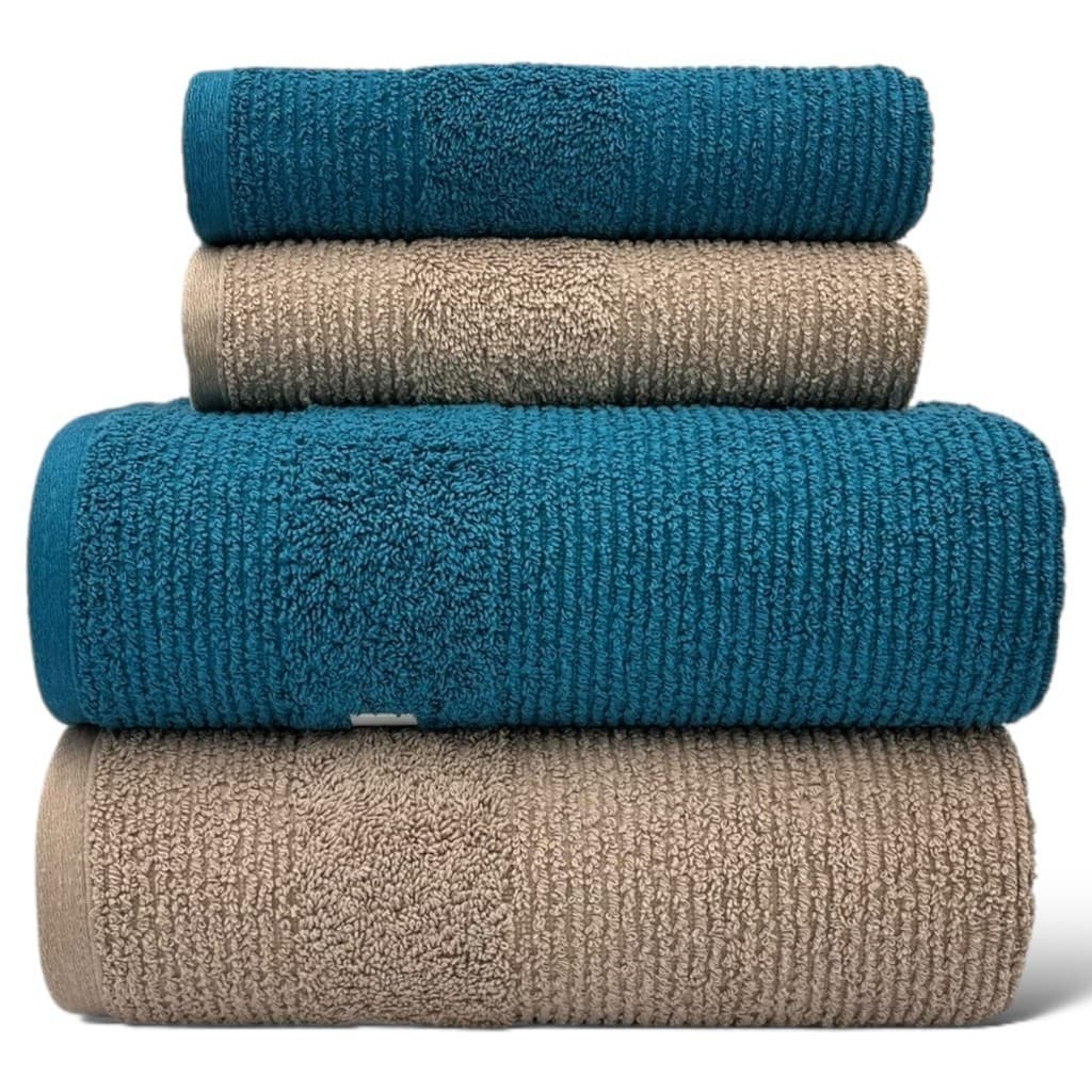 Toalhas de Banho Banhão Gigante Kit Jogo de 2 Toalhas de Banho + 2 Toalhas de Rosto 100% Algodão