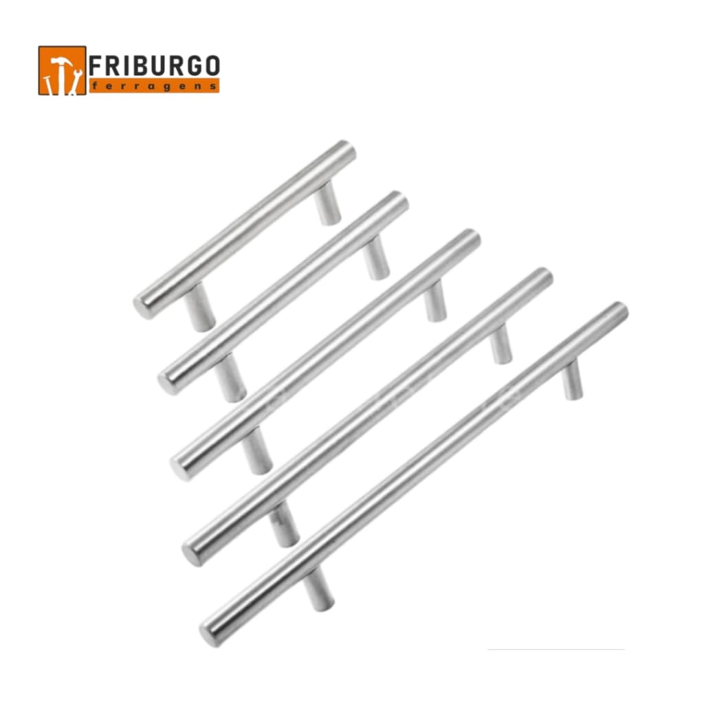 Puxador em Aço Inox Tubular 6,4 cm - 51,2 cm (1 unid ).
