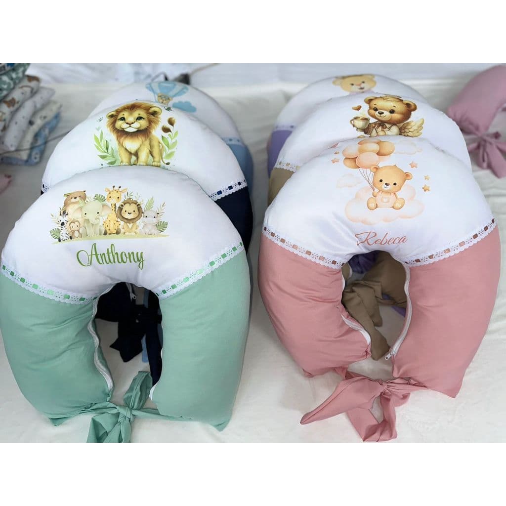 Almofada de  Amamentação  Personalizado Com Nome do Seu BB+ Travesseiro Anatômico (MANDAR NOME DO BB  NO CHAT )