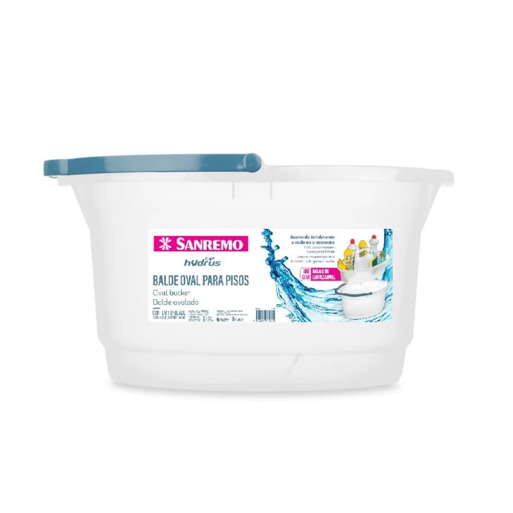 Balde Oval Translúcido 14 litros 237 - Sanremo