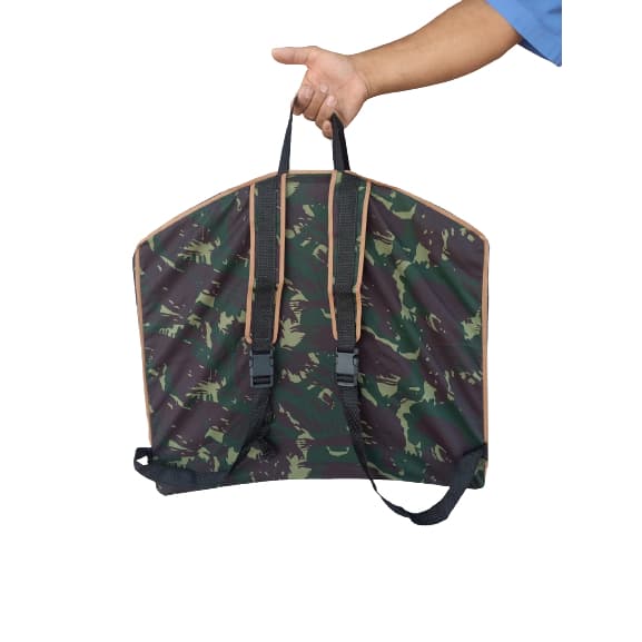 Mochila camuflada para gaiola de coleiro