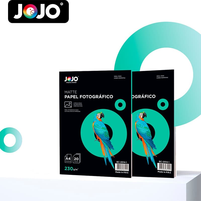 100 folhas Papel Fotográfico 230g Matte Fosco PremiumLine A prova d'água p/ impressão jato de tinta Corante e Pigmentada