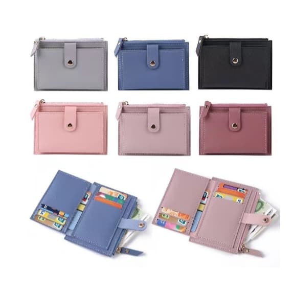 Nova Moda Mulheres De Couro PU Carteira Ferrolho Bolso Com Zíper Porta Cartao