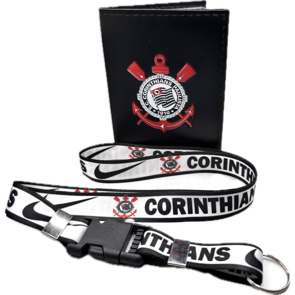 Carteira Corinthians + Cordão corinthians