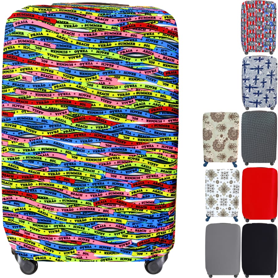 Capa Para Mala De Viagem Bagagem mão bordo Tamanho Pequena 10kg Media 23kg Grande 32kg mala Rodinha