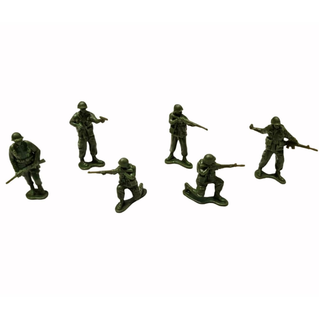 Brinquedo Soldadinhos Bonecos do Exército Verde Militar 25 Unidades Soldados Dia das Crianças Natal