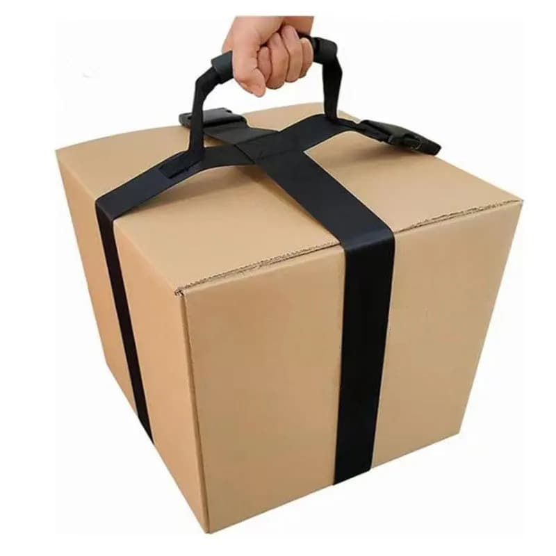 Cinta Alça Faixa X para Carregar Transportar Peso Caixas Mala Bagagem Fita Carga Mudança Transporte