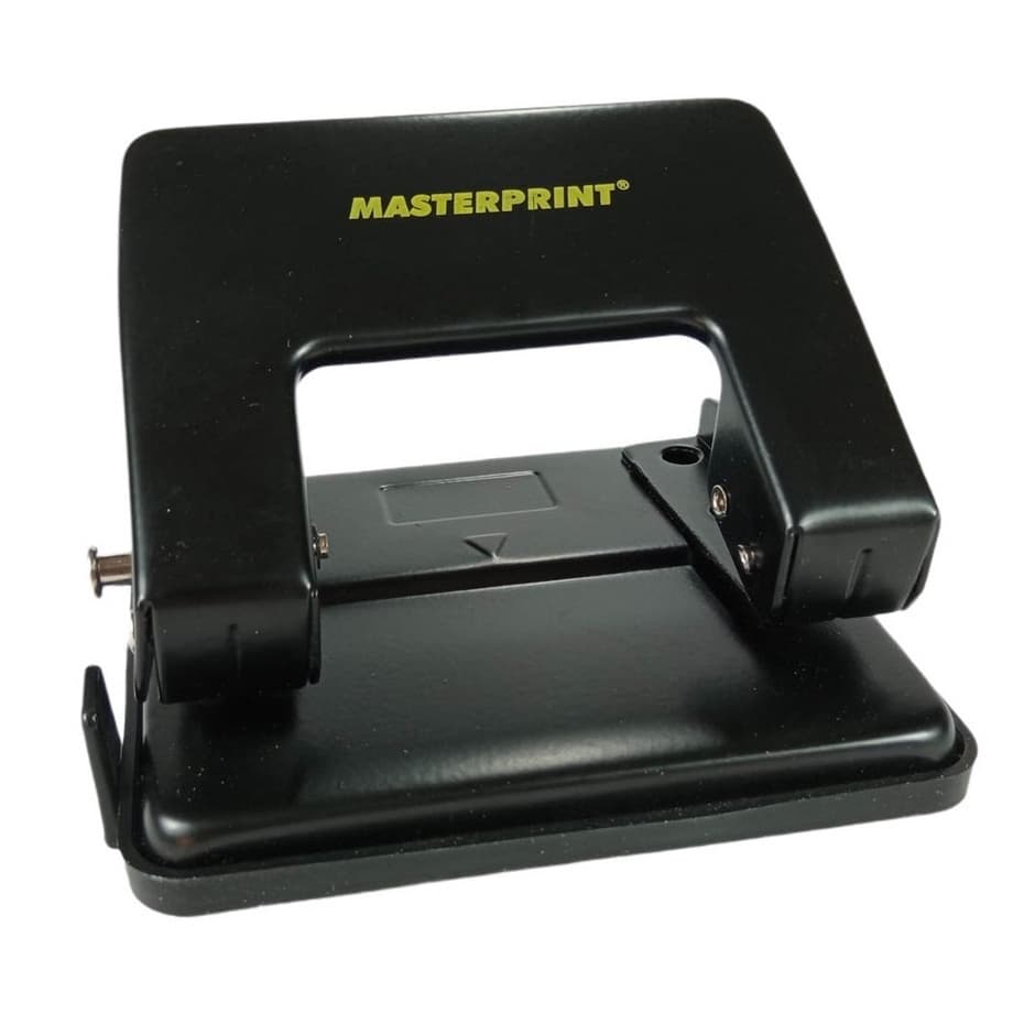 Perfurador Furador de Papel Com Margeador Para 20 Folhas em Metal Aço Resistente MasterPrint
