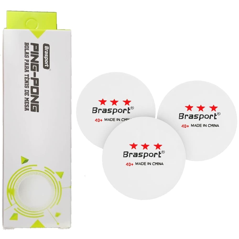 Bolinha de Ping Pong de Mesa c/ 3 Unidades -  Brasport