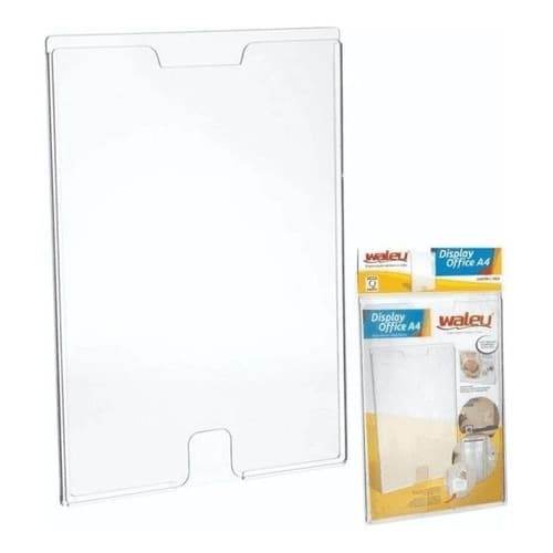 Display Office A4 Suporte Para Aviso Parede Acrílico - Waleu Maxcril
