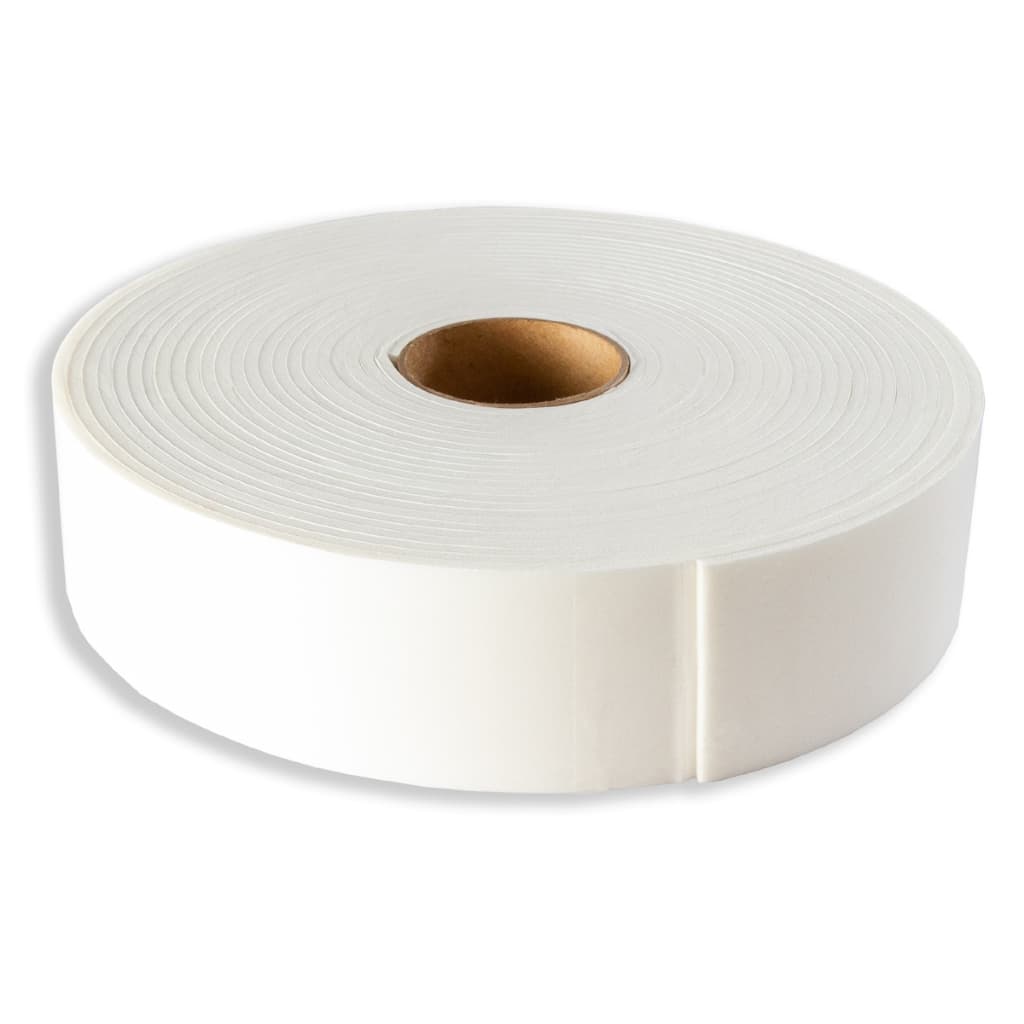 Fita de Eva Branca Autocolante 50mm X3 mm x 10metros