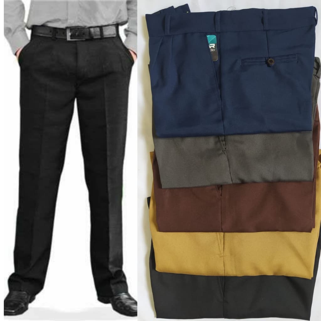 Kit Com 5 Calça Social Masculina Cores Variadas