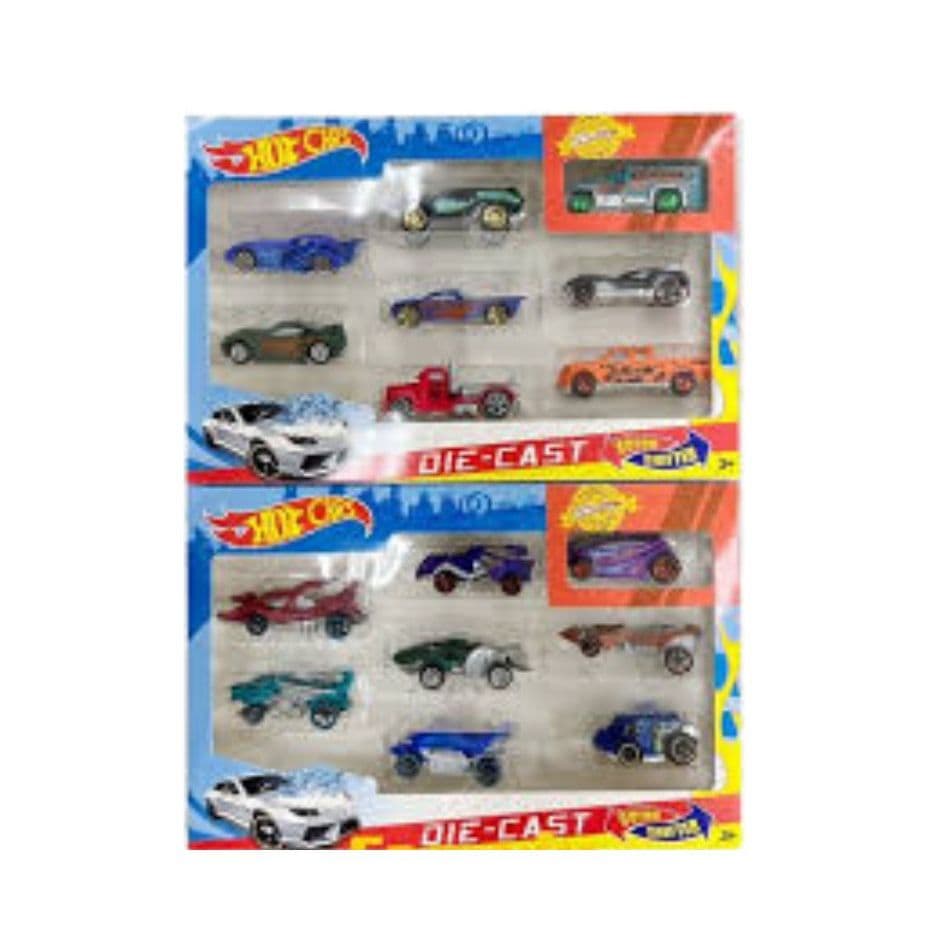 Brinquedo kit 8 Carrinhos de Ferro Hot Cars Muda de cor na água quente e gelada Die Car.