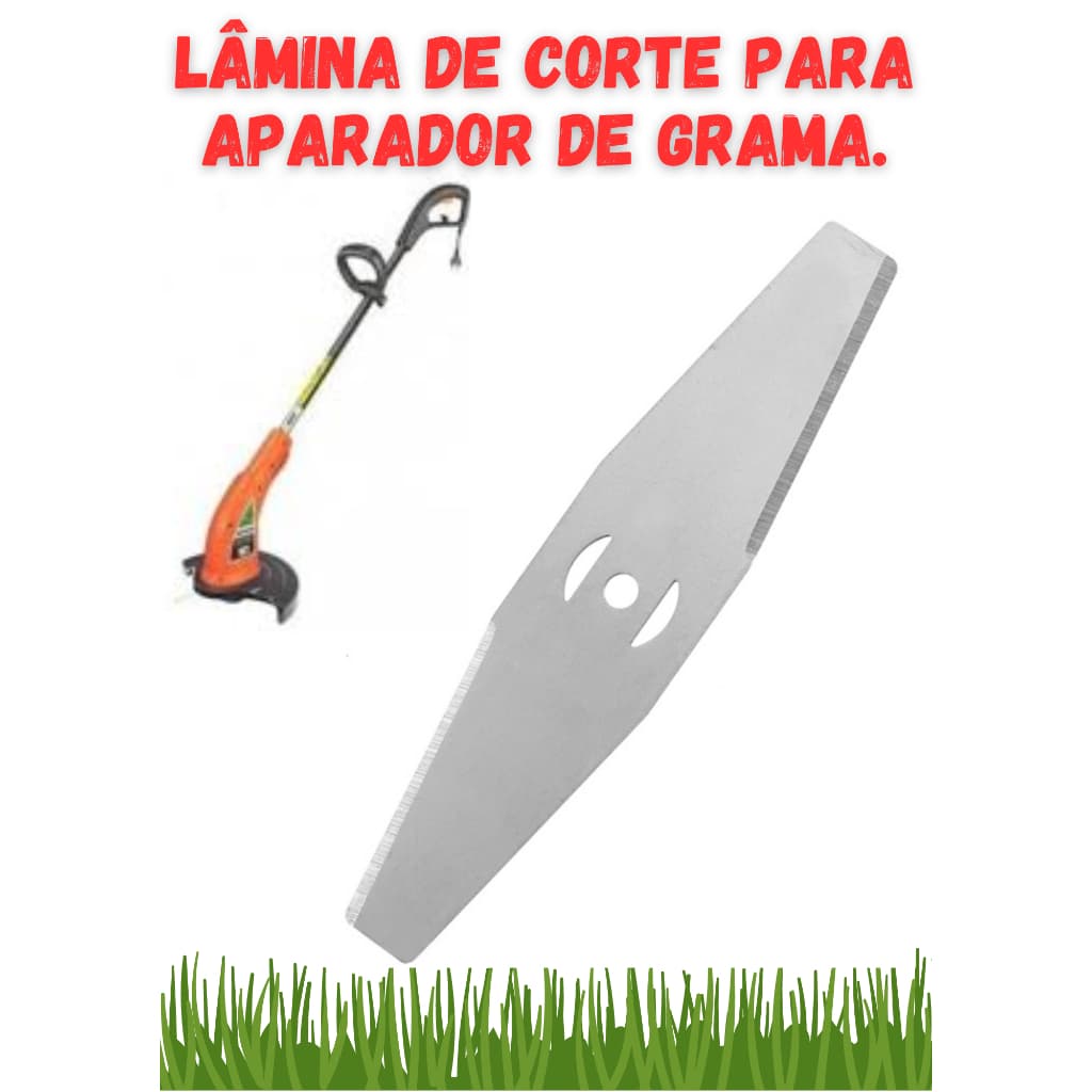 Lâmina De Corte Para aparador de grama Roçadeira 2 Pontas Faca Para Aparador De Grama