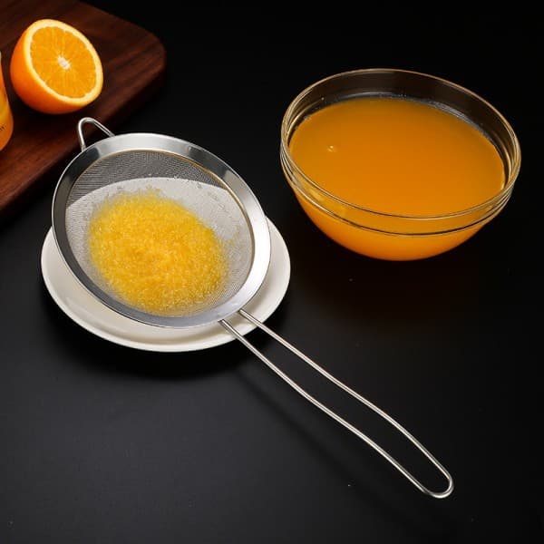 3 Ppçs Peneira Coador Em Aço Inox Para Cozinha 3 Tamanhos P M G 8/10/12CM