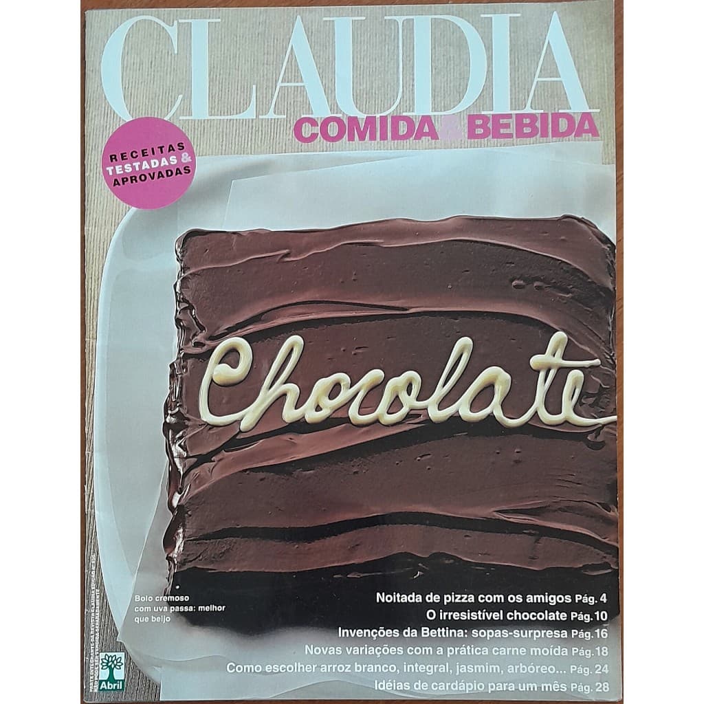 Revista Claudia Comida & Bebida Nº 550 Julho/2007