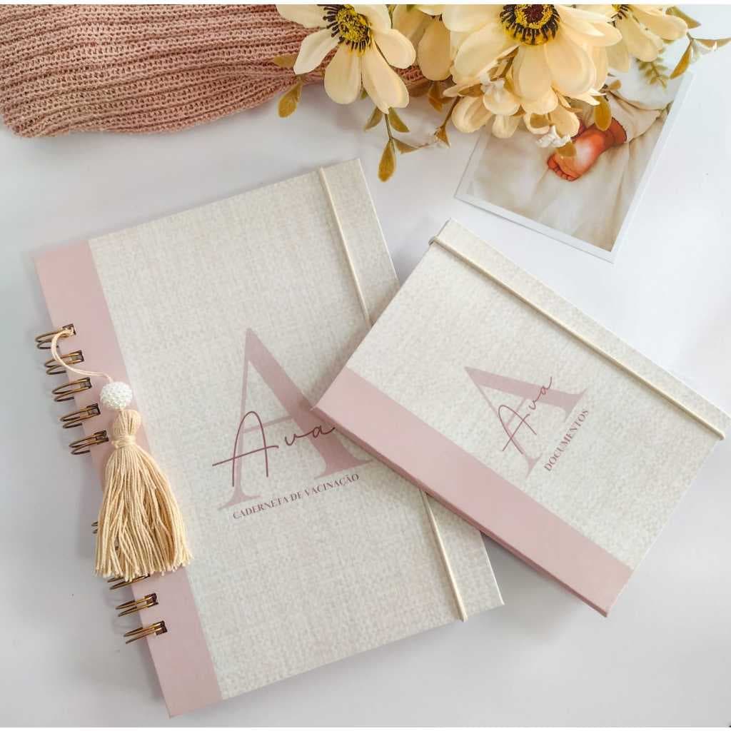 Kit Caderneta de vacina + Porta documentos personalizados