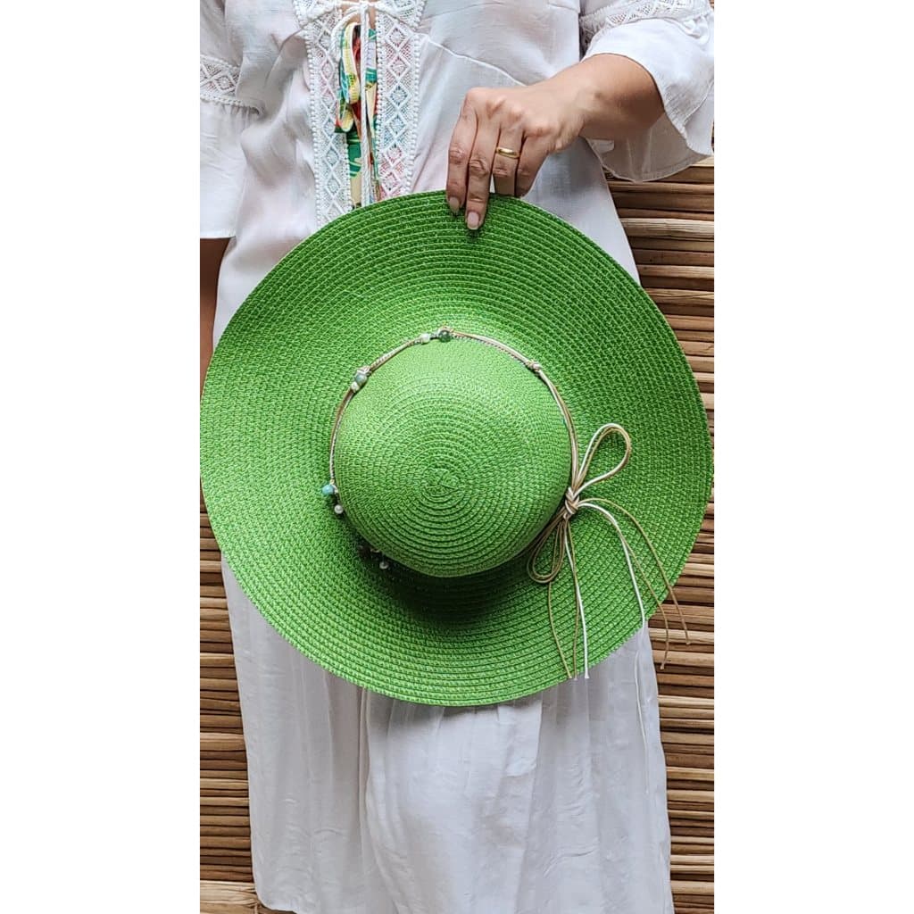 Chapéu de Praia Palha Verão Aba Grande