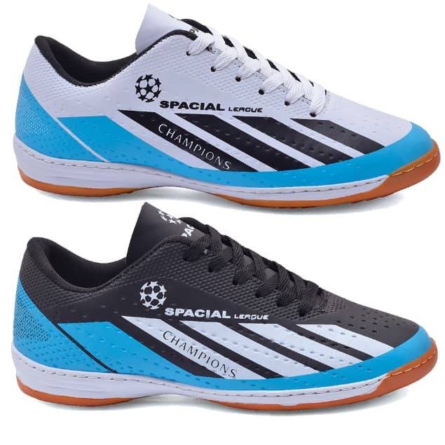 Chuteira Futsal Quadra Salão Costurada Original Promoção Kit 2 Pares