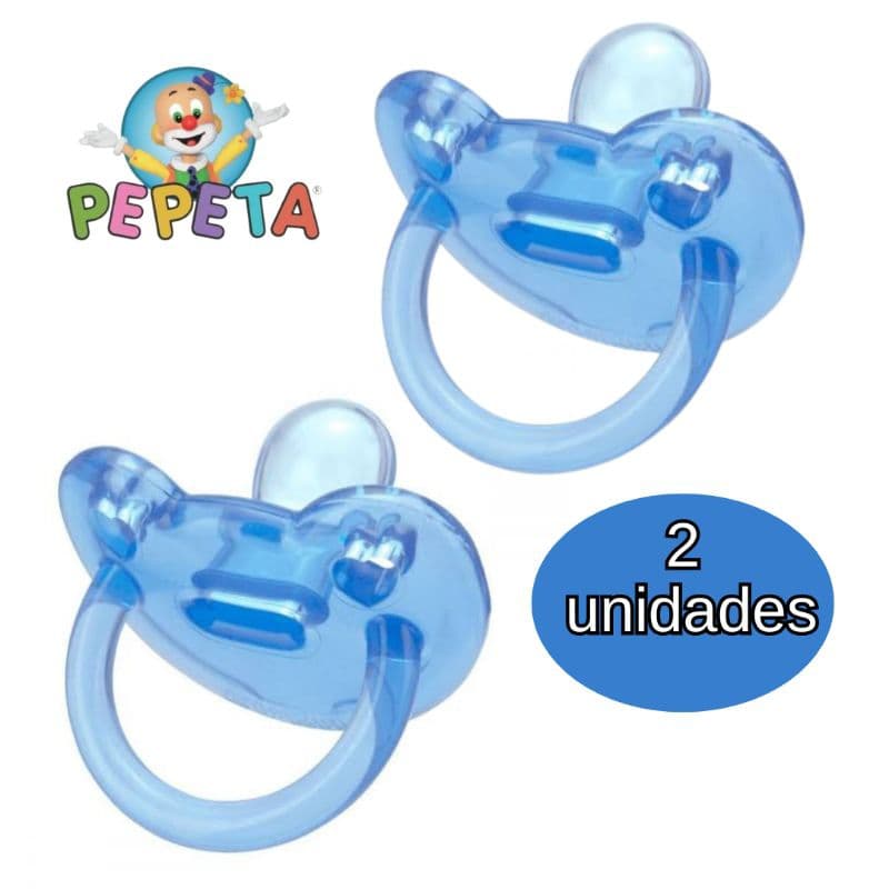 2 Chupetas 100% Silicone Ortodonticas ( Achatados)PARA BEBÊ MAIOR QUE 6 MESES