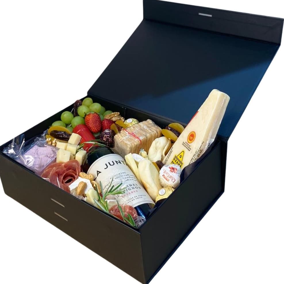 Caixa rígida / cartonada dobrável com  fecho magnético e fita de  cetim para presente  - 1 Unidade