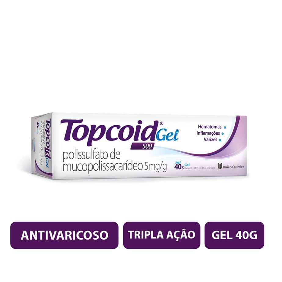 Topcoid Gel 40g Para Varizes E Hematomas Mesma Hirudoid e Trombofob