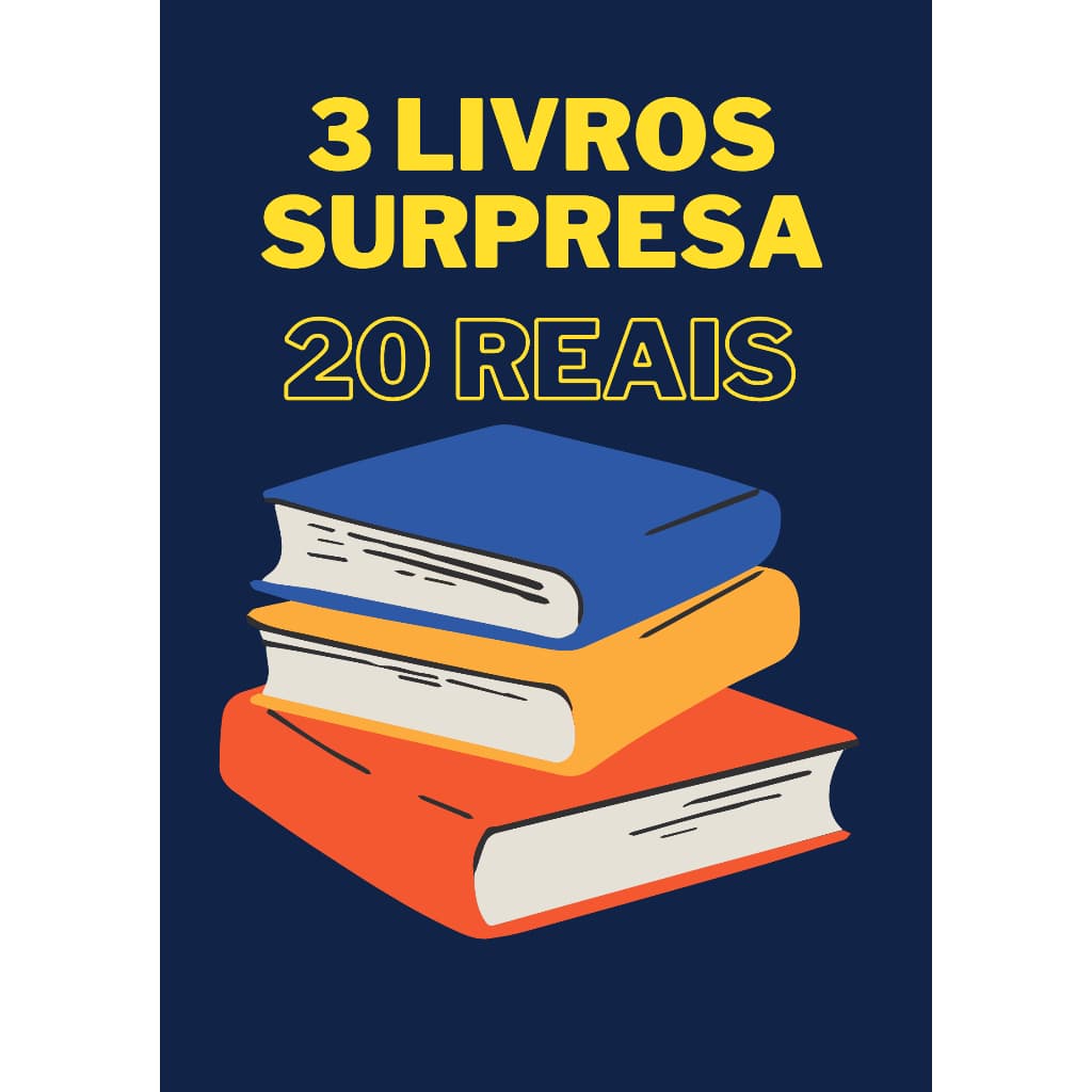 Desapego de livros: 3 livros surpresa