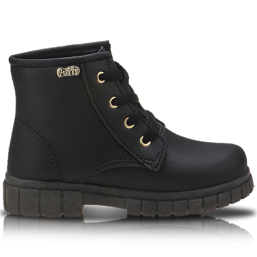 Botinha Infantil Menina Bebê Coturno Cano Baixo Super Macia