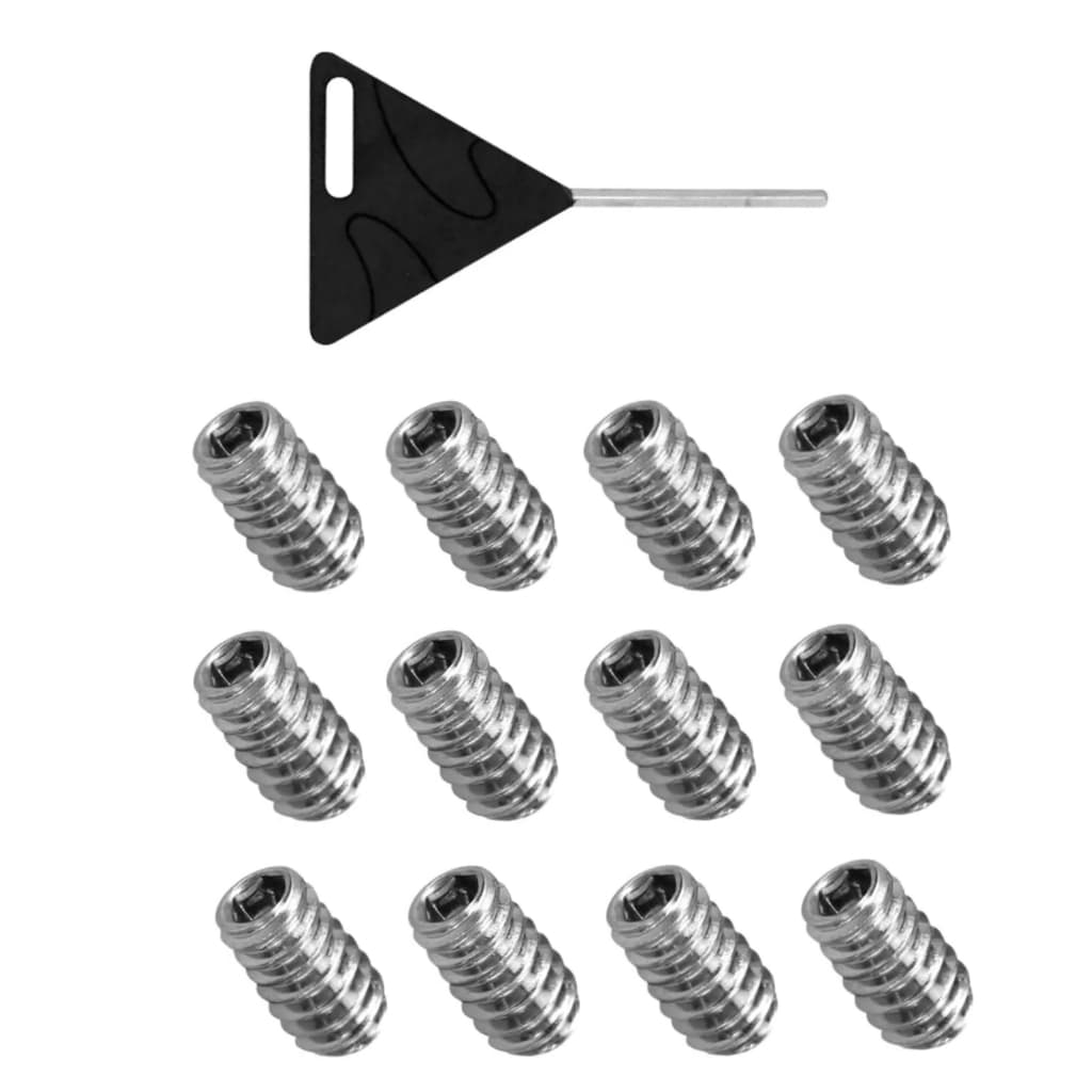 12 Parafusos Inox + Chave P/ Quilha De Encaixe Prancha Surf fcs