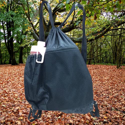 Mochila Sacola De Academia Com Zíper Bolsa Para Garrafa Gym Sack