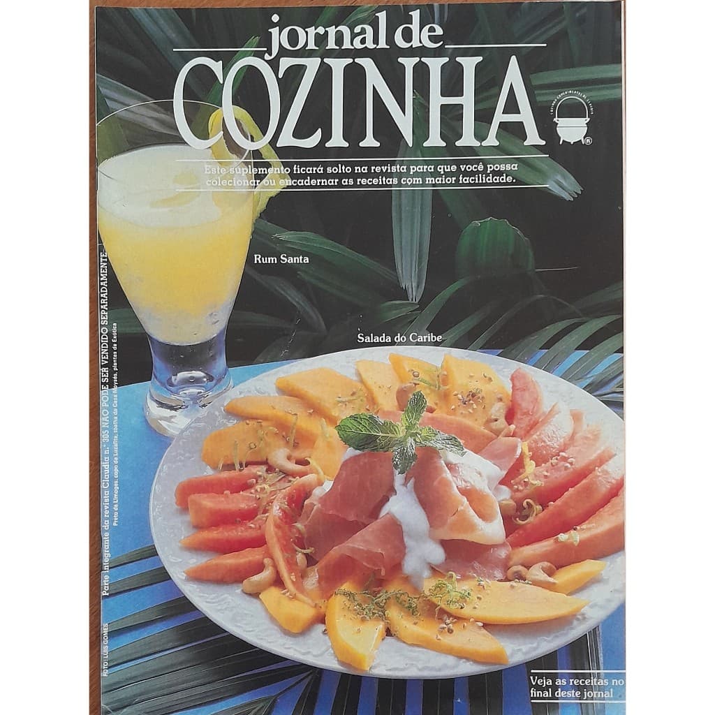Revista Jornal de Cozinha Claudia Nº 305 Fevereiro/1987