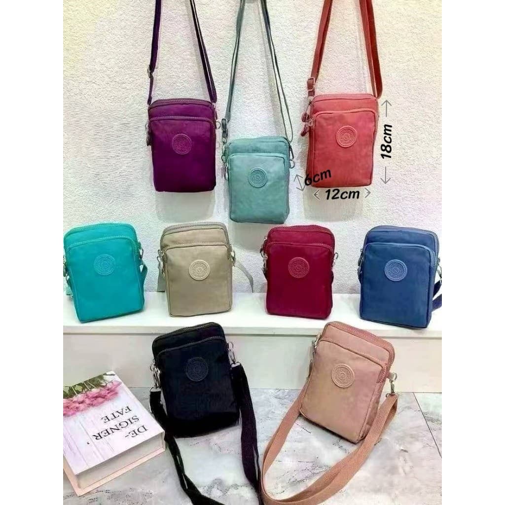 Bolsa bag feminina de lado porta celular chave  3 bolsos